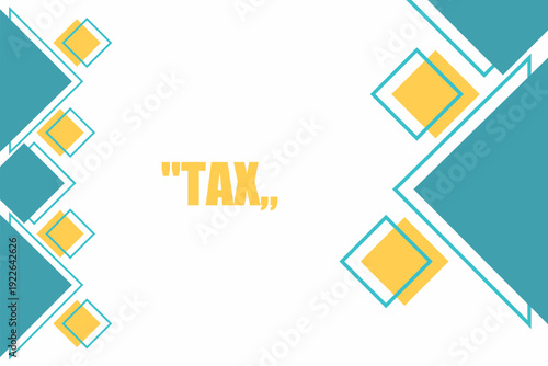 Vector banner. Megaphone with tax speech bubble. Loudspeaker. Banner for business, marketing. Banner design vector illustration.