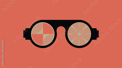 Sunglasses with Bitcoin on the lenses.