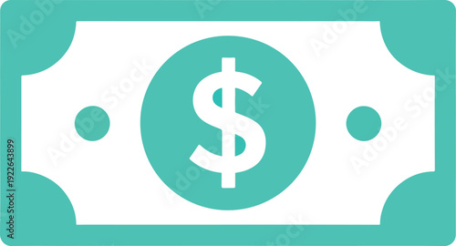 Paper currency note icon symbolizing money and finance