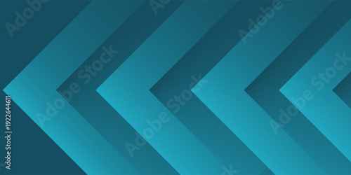 Blue modern abstract wide banner with geometric shapes. Dark blue abstract background.