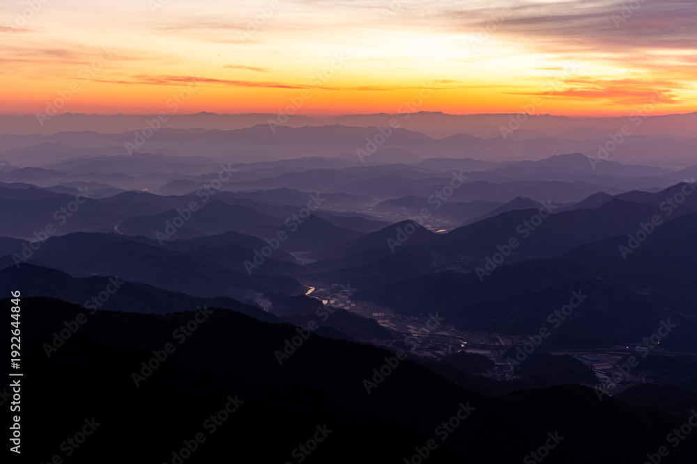 Obraz premium Hapcheon Odosan Mountain