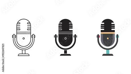vector microphone icon