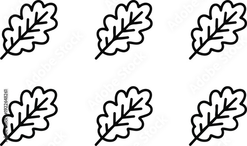 Black vector trees with floral ornamental swirl design set