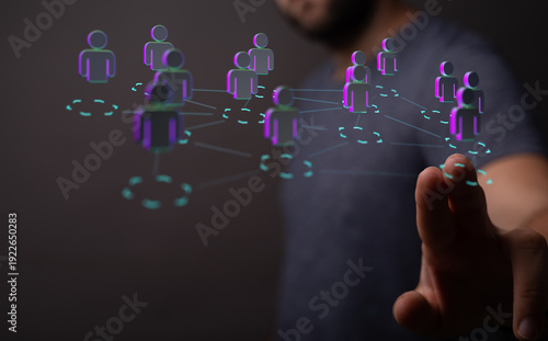 Concept image of a person t...