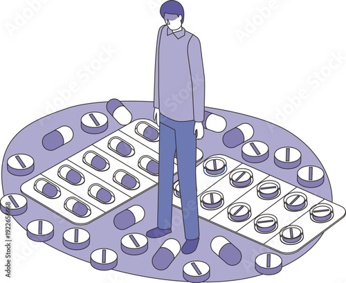 薬物中毒の男性