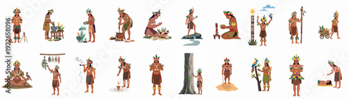Amazonian Indigenous Culture: Traditional practices, ceremonies, and daily life of native people deeply connected to nature and ancestral wisdom.