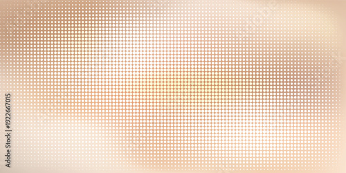 Abstract champagne beige halftone dots pattern on soft cream gradient background eps10