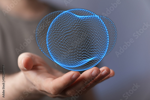 Abstract image of a person ...