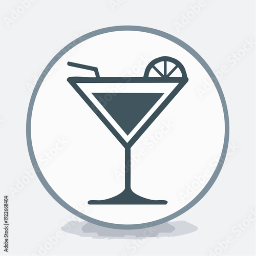 カクテルグラスのアイコン バーイメージ