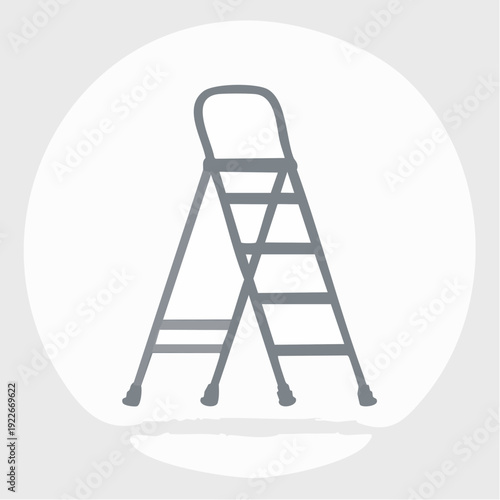脚立のアイコン 作業用品イメージ
