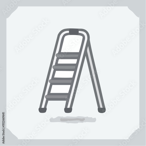 脚立のアイコン 作業用品イメージ