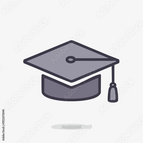 学士帽のアイコン 教育シンボル