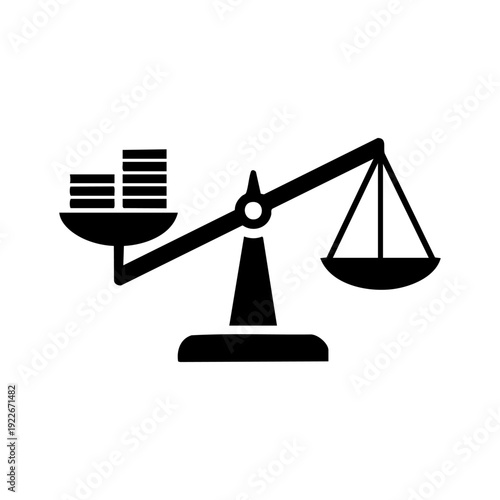 zakat calculation with coins and balance scale