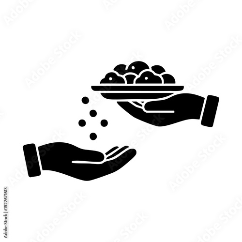 food being donated to the needy