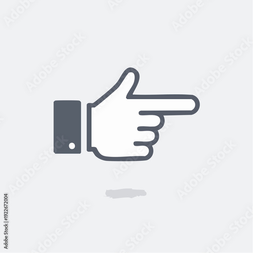 指差しジェスチャーのアイコン ポイント表示