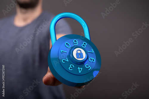 Concept of cybersecurity, d...