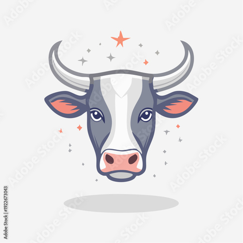 牛のアイコン 家畜イメージ