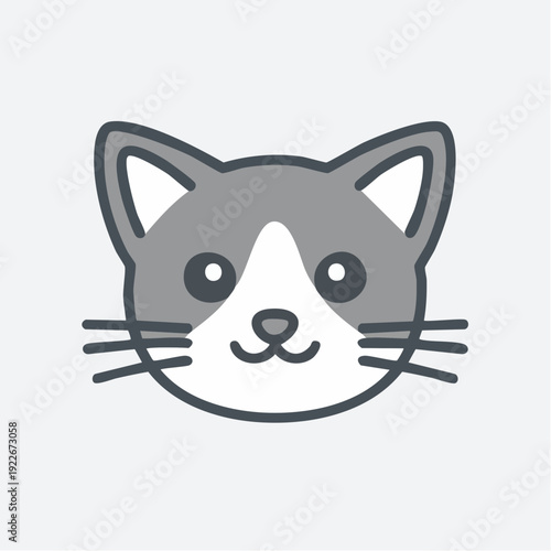 猫の顔アイコン ペットイメージ