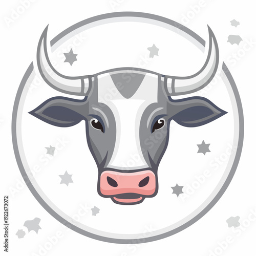 牛のアイコン 家畜イメージ