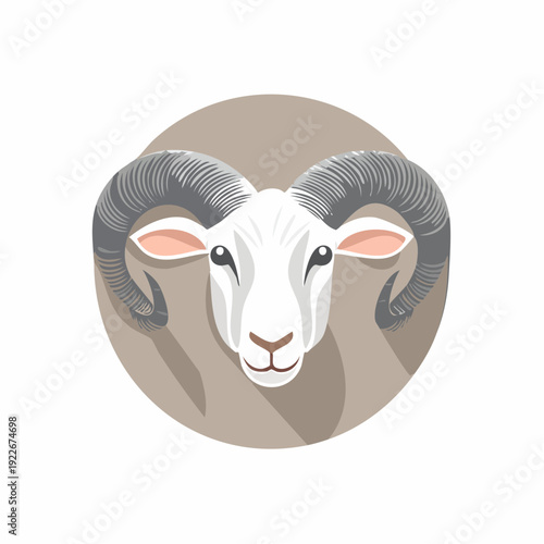 羊のアイコン 干支シンボルイメージ