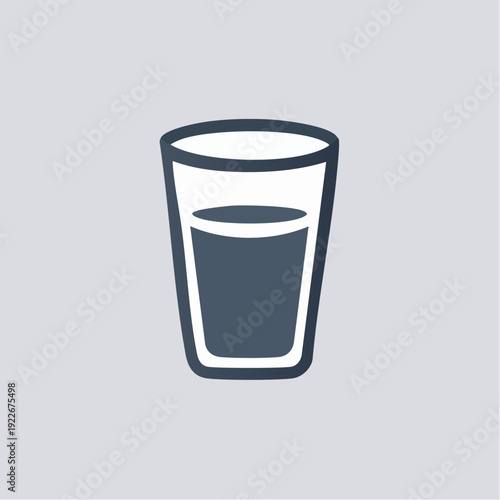 グラスのシンプルアイコン ドリンクイメージ