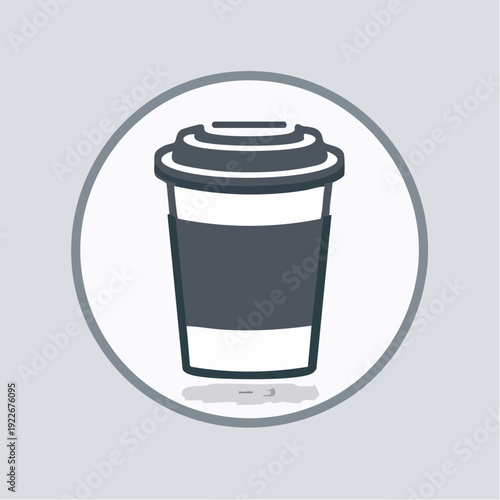 テイクアウトコーヒーカップのアイコン