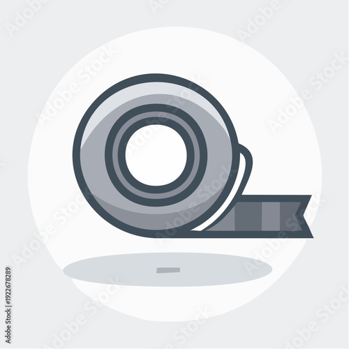 粘着テープロールのアイコン 梱包用品イメージ