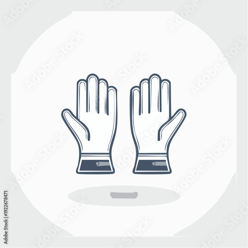 作業用手袋のアイコン 安全対策イメージ