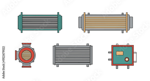 Condenser Line art minimal elegant tone vector