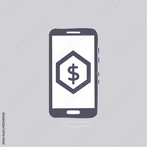 スマートフォン決済アイコン モバイルマネー