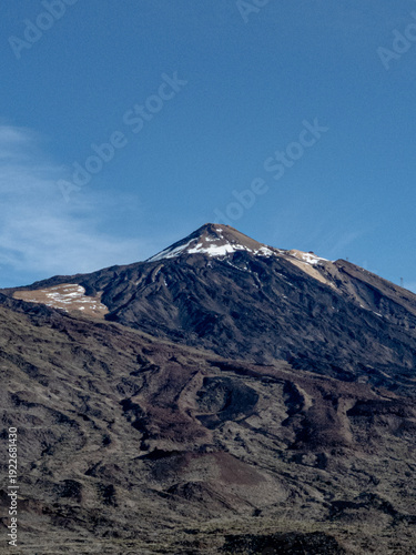 Road leading toward Mount Teide volcano, Tenerife