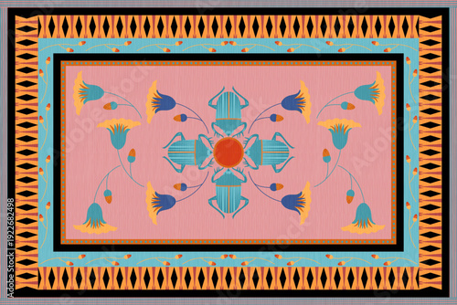  Modern egypt fabric art rug carpet
