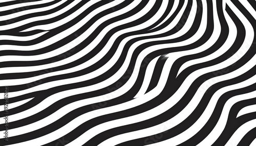 Zebra stripes pattern abstract seamless texture black white modern design background