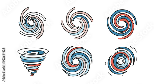 Cyclone Cloud Line minimal dynamic tone vector