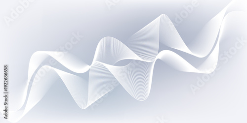 Abstract background with white holographic line pattern in soft pastel colors. Luxury horizontal design, perfect for business banners, prestigious vouchers, and elegant wedding invitations.