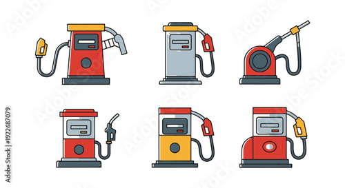Diesel Pump Line dynamic smooth tone illustration