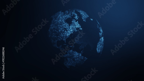 Fotografi Global Data Network Concept