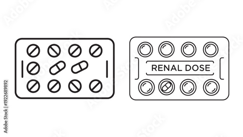 Renal Medication Blister Pack and Dosage Label Concept for Pharmaceutical Packaging Compliance Regulatory Approval and Market Launch Strategy