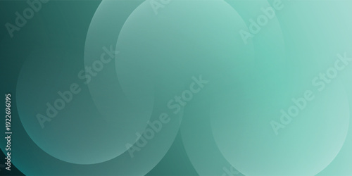 Modern emerald green gradient backdrop with elegant circular shapes and soft shadows.
