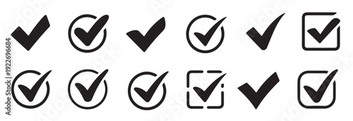 modern checkmark icon design for digital applications_