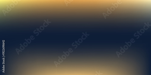 Abstract Blue and Gold Gradient Background With Soft Horizon for Modern Design and Web Banner