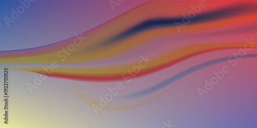 Elegant Abstract Wave Background in blue, red, yellow, and orange, Amazing Web Design Element or Digital Art Display. New esp vector