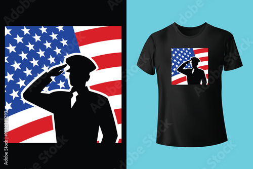 In Memory Of those who Belived it was better to die on their feet then to live on their knees | Memorial day t-shirt design Vector
