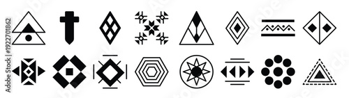 pack of aztec and tribal patterns collection