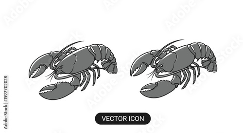 Crab vector icon illustration design artwork Vector