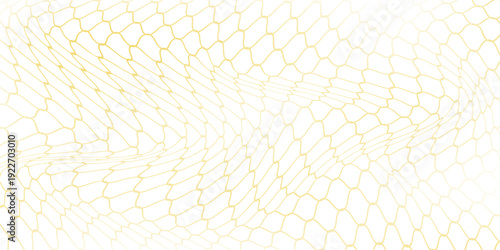 Mesh texture for fishing nets gold color gradient. Seamless pattern for sportswear or soccer goal, volleyball net, basketball hoop. vector ilustration