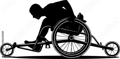 Adaptive sports equipment and disability inclusion icons vector illustration
