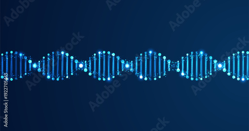 DNA. Medical science, genetic biotechnology, chemistry biology. Innovation technology concept and nano technology background