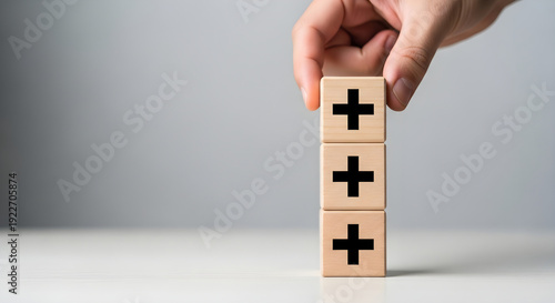 Building positive growth strategy with progressive steps and positive outcomes for business success achievement always