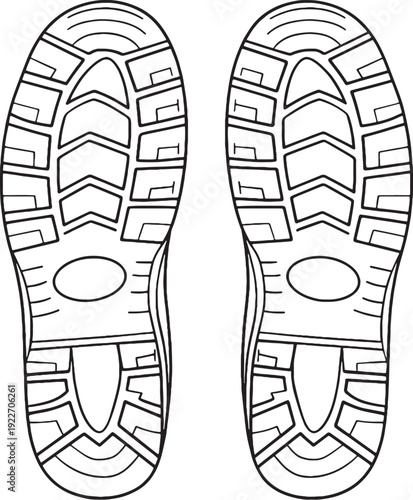Trash Picker Grabber Rear View Line Art